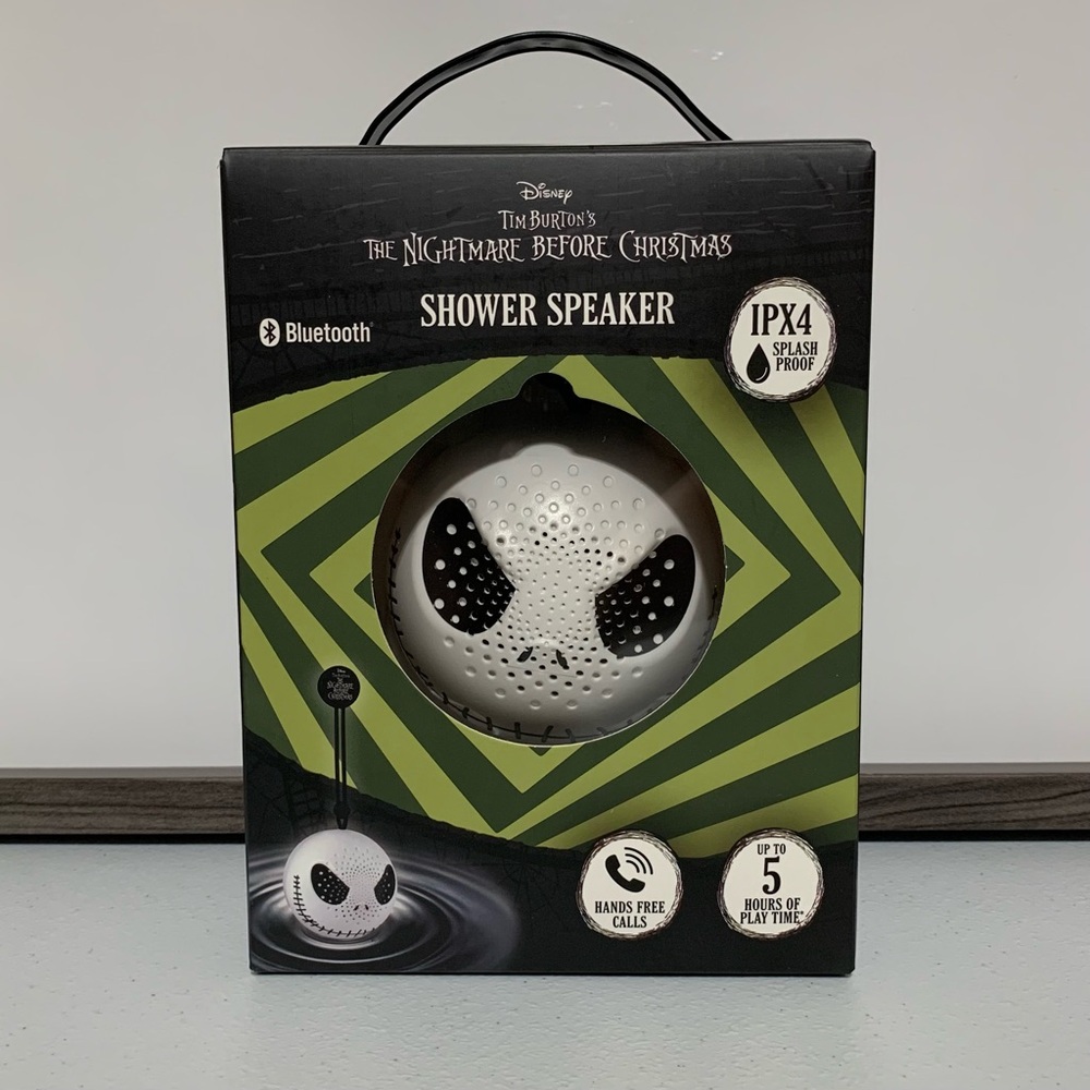 Disney Tim Burton’s The Nightmare Before Christmas Shower Speaker-New in Box